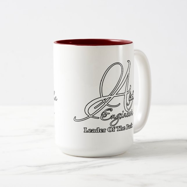 Alpha Engineer Two-Tone Coffee Mug (Front Right)