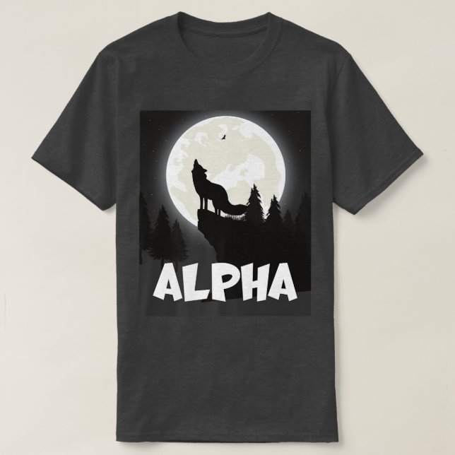 Alpha Fo Moonlight Hill Full Moon Backdrop Design  T-Shirt (Design Front)