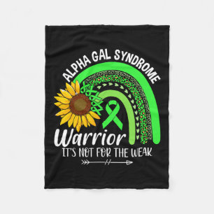 Alpha Gal Syndrom Syndrome Awareness Fleece Blanket