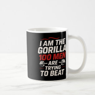 Alpha Gorilla Gym Bodybuilding Funny Bold Workout Coffee Mug