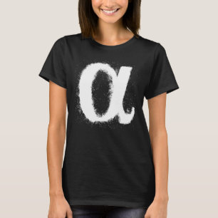 Alpha Greek Letter Symbol Hellenic Alphabet T-Shirt
