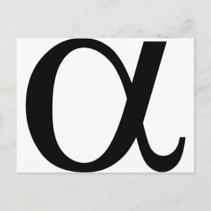 alpha icon a postcard