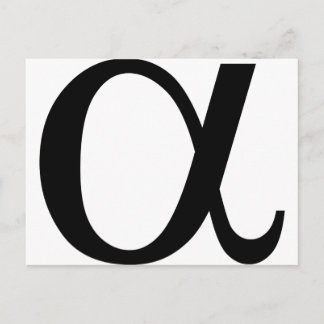 alpha icon a postcard
