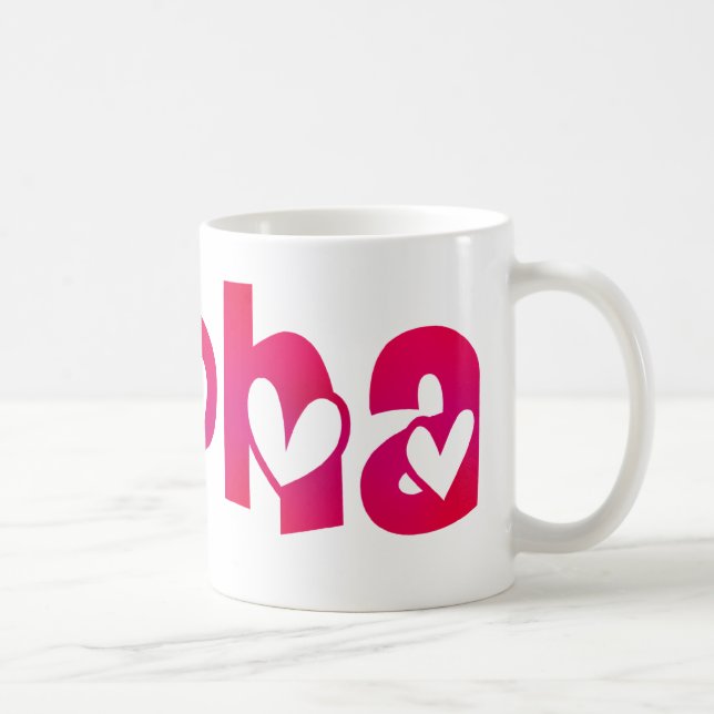Alpha in Hearts Coffee Mug (Right)