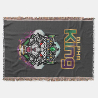 Alpha king throw blanket