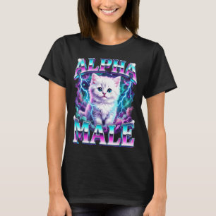 Alpha male cat kitten funny for men women T-Shirt