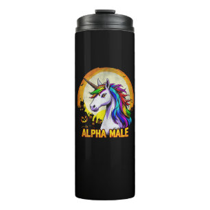 Alpha male LGBT unicorn Halloween Tank Top Thermal Tumbler