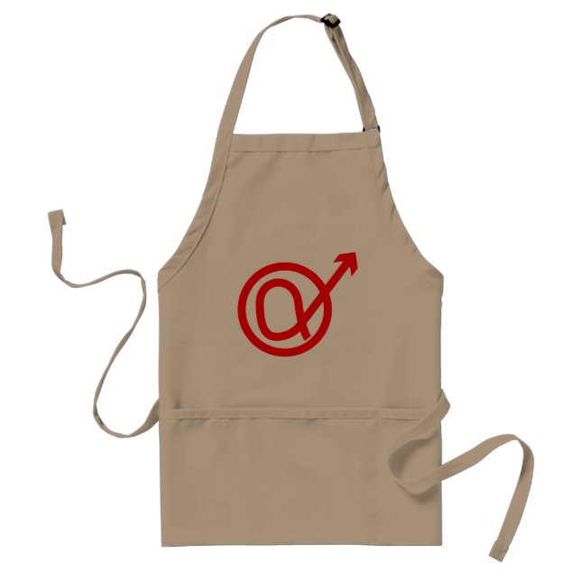 Alpha Male Sign Standard Apron (Front)