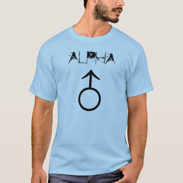 "Alpha Male" t-shirt (Front)