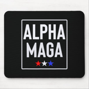 Alpha Mega Trump 2024 Election Design Mouse Pad