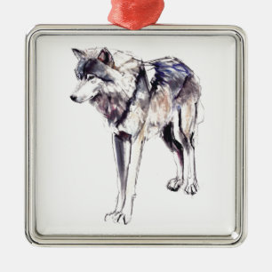 Alpha Metal Tree Decoration