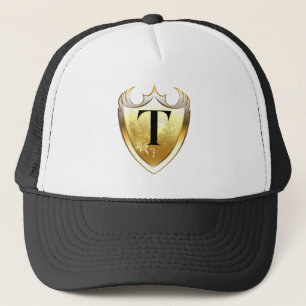 Alpha Monogram T Artistic Letter Everyday Style Trucker Hat