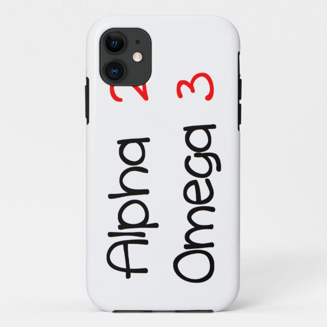 alpha omega Case-Mate iPhone case (Back)