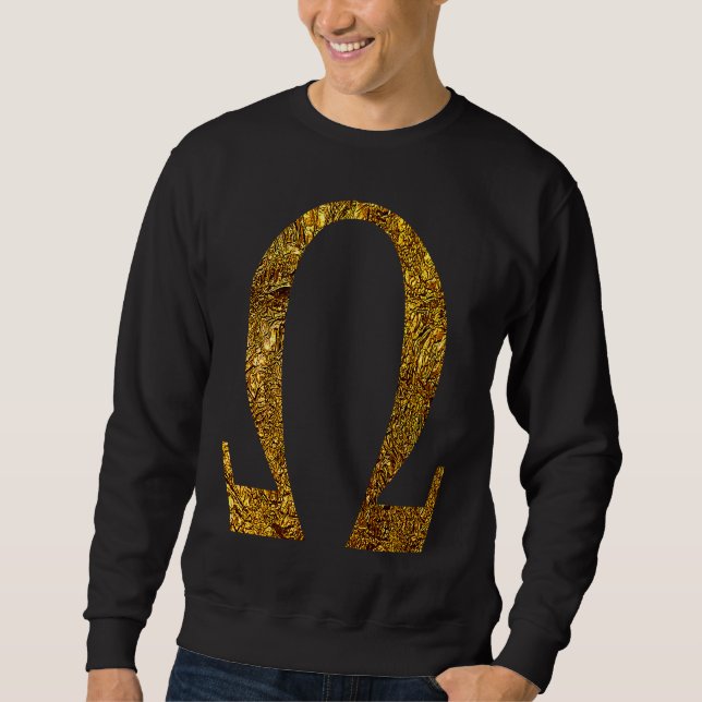 Alpha Omega Letter Greek Alphabet  1 Sweatshirt (Front)