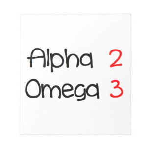 alpha omega notepad