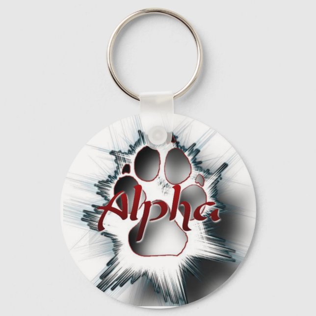 Alpha Paw Key Ring (Front)