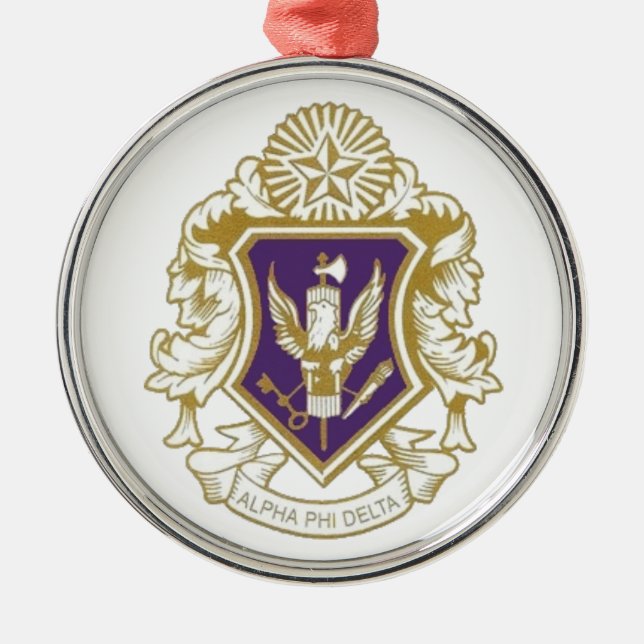Alpha Phi Delta Christmas Ornament (Front)