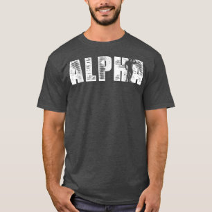 Alpha Strong Gainz Muscle Motivation Gym And Fitne T-Shirt