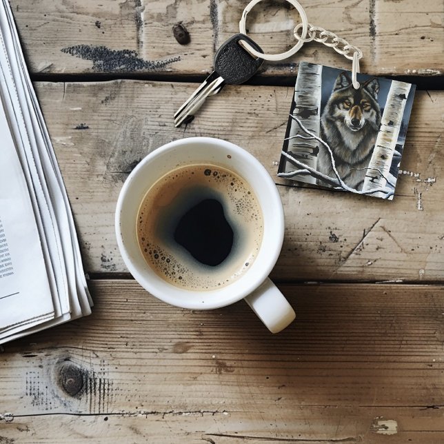 Alpha Timber Wolf Poplar Trees Key Ring (Creator Uploaded)