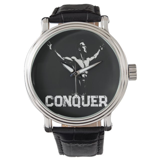 Alpha Watch  Strength Art Timepiece  Bodybuilding (Front)