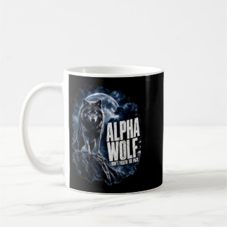 Alpha Wolf Graphic Funny Men Wildlife Nature Gift Coffee Mug