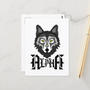 Alpha Wolf Postcard