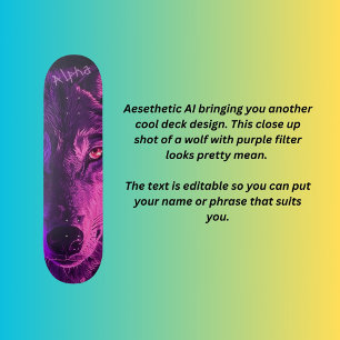 Alpha wolf skateboard