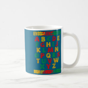 Alphabet Abc Black History Month Artwork Coffee Mug