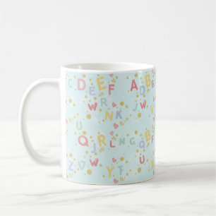 Alphabet ABCs Bubbles Coffee Mug