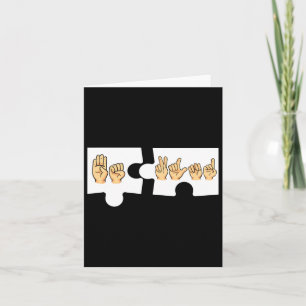 Alphabet American Sing Language Asl Teacher Be Kin Card