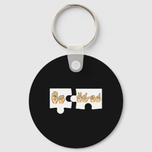Alphabet American Sing Language Asl Teacher Be Kin Key Ring