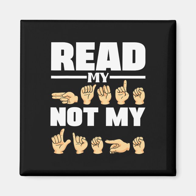 Alphabet American Sing Language Asl Teacher Quote  Magnet (Front)