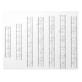 Alphabet and number tracing worksheet notepad