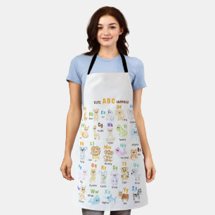 Alphabet Animal ABC Cute animals Apron