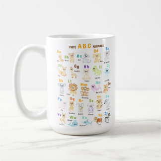 Alphabet Animal ABC Cute animals Coffee Mug