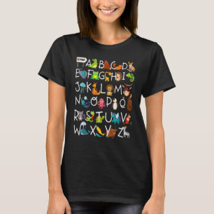 Alphabet Animal ABCs Learning ABCs Rhyming Kinderg T-Shirt