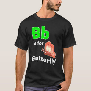 Alphabet Animal Learn Butterfly Teach Phonics Back T-Shirt