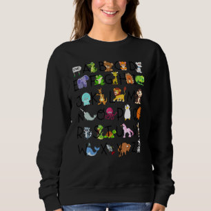 Alphabet Animals ABCs Learning Tee Kids Begin Lear