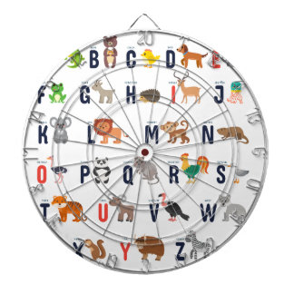 Alphabet Animals - super cute! Dartboard