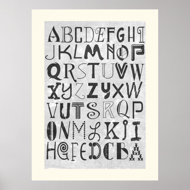 Alphabet Art Poster (Front)