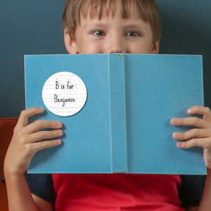 Alphabet   Back to School Shirts for Boys & Girls Classic Round Sticker