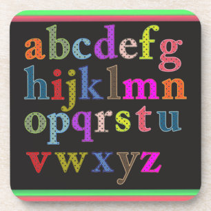 Alphabet Beverage Coaster