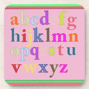 Alphabet Beverage Coaster