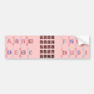 Alphabet Bumper Sticker