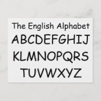 Alphabet by Janz White Smoke ABCs