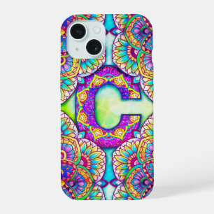 Alphabet C mandala  iPhone 15 Case