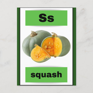 alphabet card(with real picture) holiday postcard