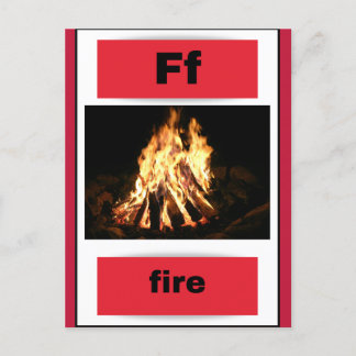 alphabet card(with real picture) holiday postcard