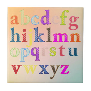 Alphabet Ceramic Tile