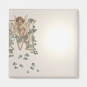 Alphabet Cherub Magnet